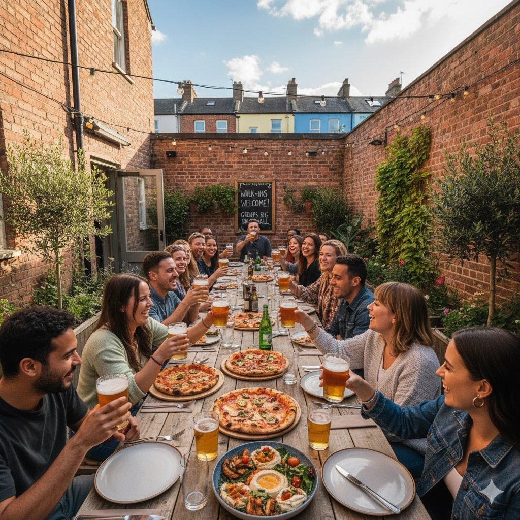large group walk in restuarants bs5