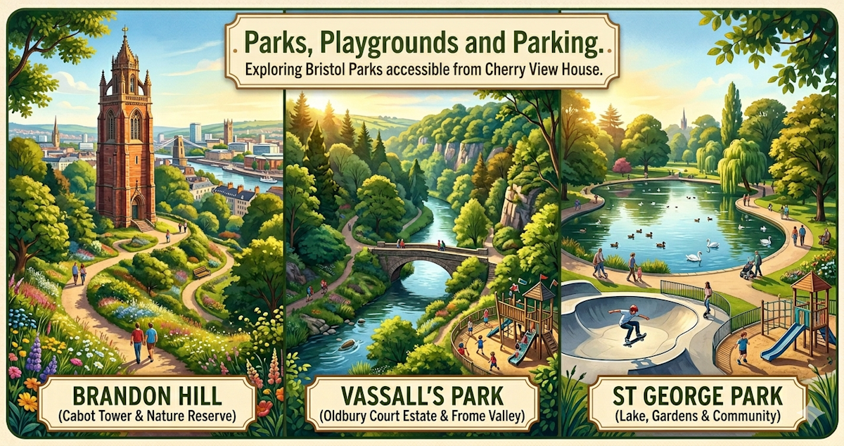 bristol parks, playgrounds and parking